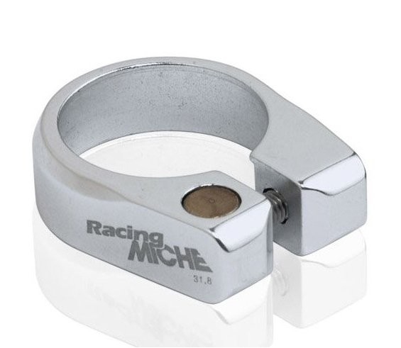 objímka sedlovky MICHE Race 34,9mm stříbrná