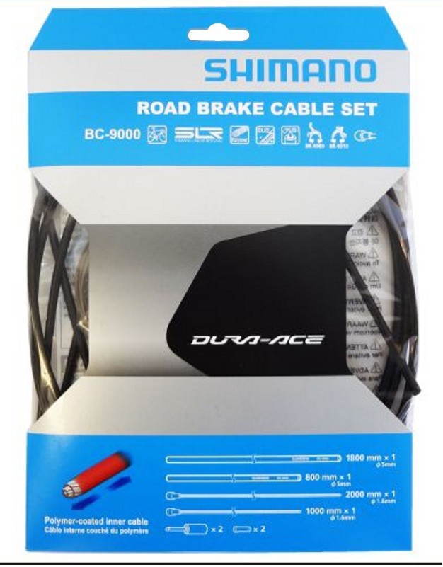 bovdeny set Shimano brzdových lanek Dura Ace 9000 černá