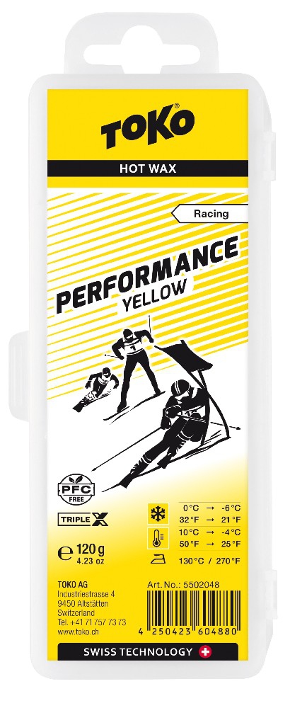 vosk TOKO Performance TripleX 120g yellow 0/-6°C
