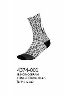 ponožky GAERNE Monogram Long black