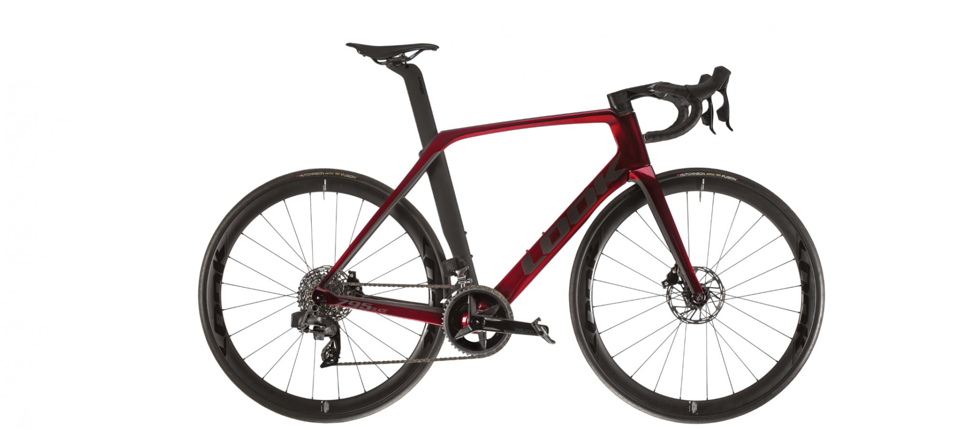 LOOK 795 Blade Disc (2024) Interference Red Glossy, SRAM Rival AXS, LOOK Wheels