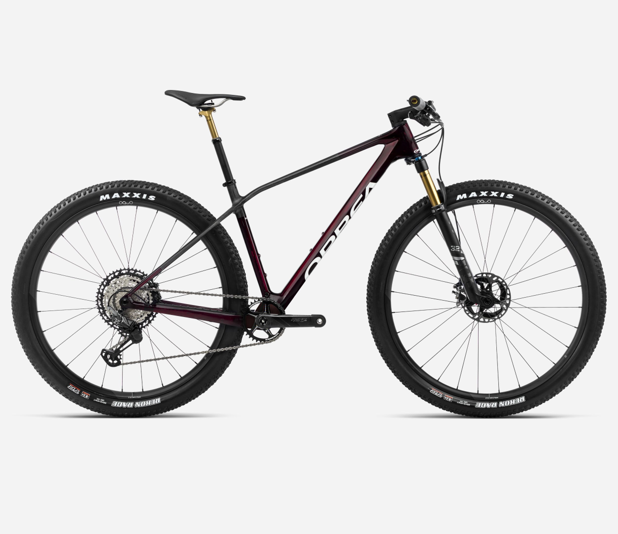 ORBEA ALMA M TEAM (2024), wine red carbon view/carbon raw