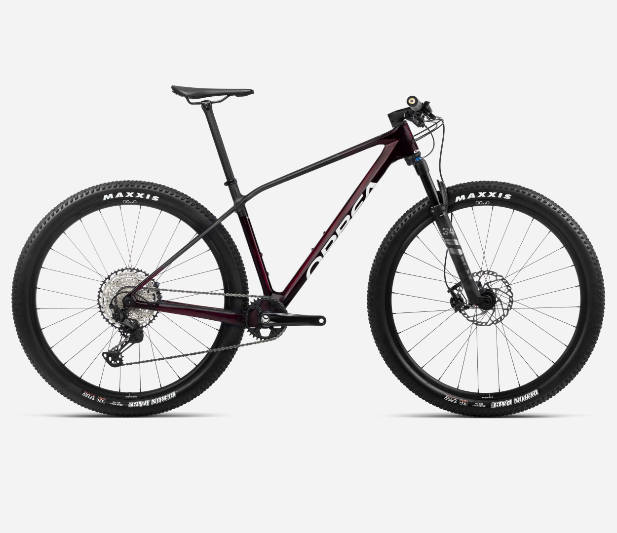 ORBEA ALMA M ELITE (2024), wine red carbon view/carbon raw
