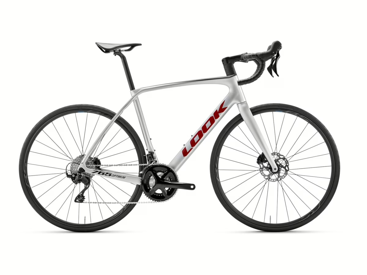 LOOK 765 Optimum 2 105 Metallic Silver/True Blood / Shimano WH-RS171