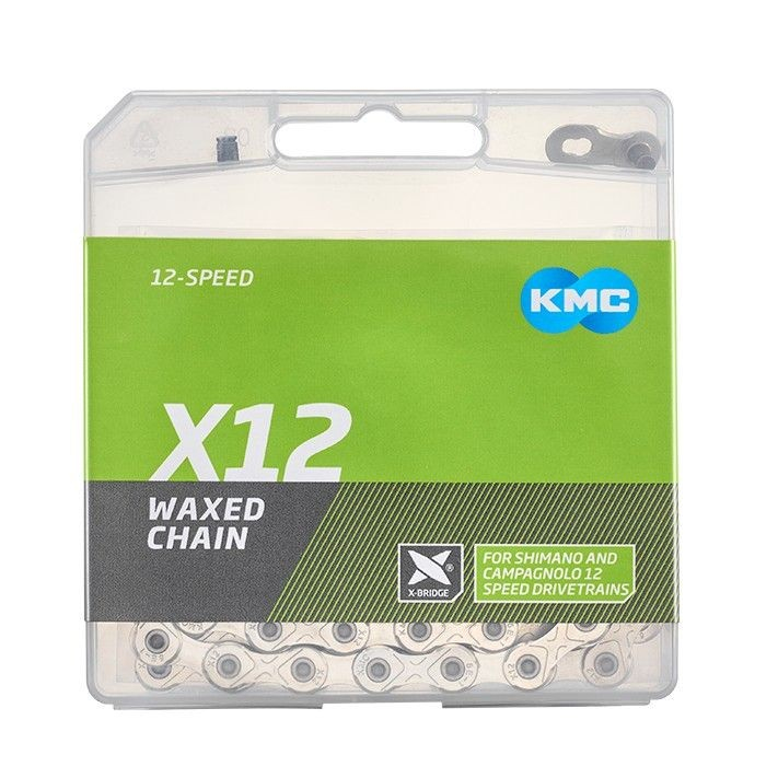 řetěz KMC X-12 silver 126čl. wax box