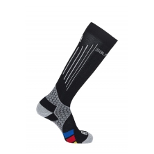 ponožky SALOMON Nordic S/LAB compression black/grey
