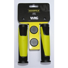 gripy WAG double D černo/žluté 125mm