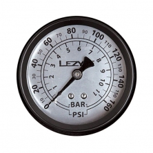 tlakoměr náhradní LEZYNE 1,5" pro velké pumpy, 160PSI