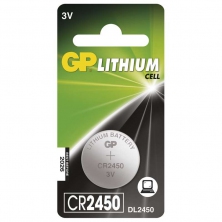 baterie GP CR 2450 3V 24x5mm