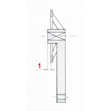 kliky 1-převodník PROWHEEL AL/Fe, 170mm, 46z