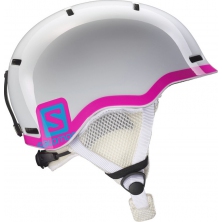 lyžařská helma SALOMON Grom white/pink KIDS 18/19