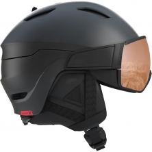 lyžařská helma SALOMON Driver S black/red accent 20/21