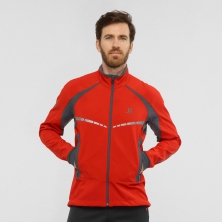 bunda SALOMON RS Warm softshell goji berry/ebony