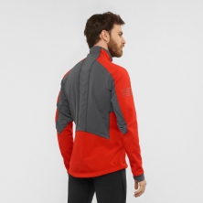 bunda SALOMON RS Warm softshell goji berry/ebony