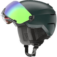 lyžařská helma ATOMIC Savor Visor Stereo dark green 20/21
