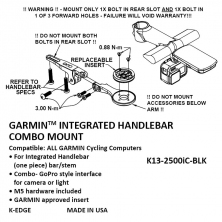 držák computeru K-EDGE Garmin Integrated Combo black