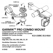 držák computeru K-EDGE Garmin PRO Combo 35 black