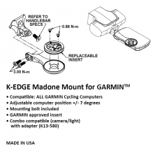 držák computeru K-EDGE Garmin Trek Madone/Emonda Mount G6
