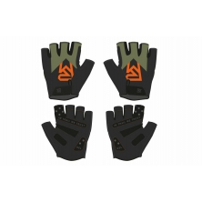 rukavice ROCK MACHINE Race khaki/oranžovo/černé