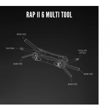 multiklíč LEZYNE RAP II 6 black