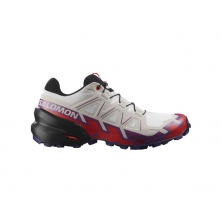 SALOMON Speedcross 6 W White/Sparkling Grape/Fiery Red