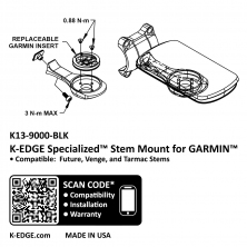 držák computeru K-EDGE Garmin Specialized Future Mount