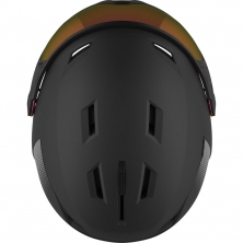 lyžařská helma SALOMON Pioneer LT Visor Sigma black/goji red 22/23