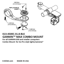 držák computeru K-EDGE Garmin Max Combo Mount