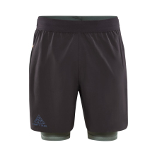 kraťasy CRAFT PRO Trail 2in1 šedá/zelená