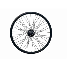 zapletené kolo 20" Přední BMX 48H 14mm jednoduchý ráfek černý
