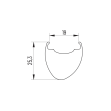 zapletené kolo 28" Zadní MICHE Reflex DX Dark