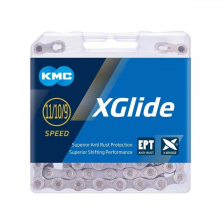 řetěz KMC X-Glide Cues X EPT 9-11s silver 126čl