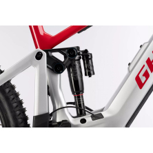 GHOST E-Riot CF Advanced (2025) Misty Gray/Rebel Red