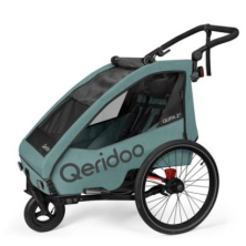 vozík QERIDOO Qupa 2 PLUS - Mineral Blue