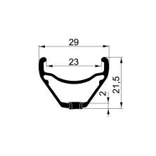ráfek REMERX RMX Jumbo 559x23 černý 2nýt 32H