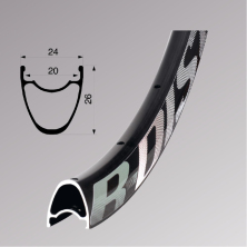 ráfek RMX R-Disc 622 road/gravel 32 děr Disc černý