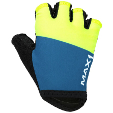 rukavice MAX1 dětské modro/fluo žluté