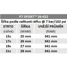 plášť PIRELLI P7 Sport 26-622, černý