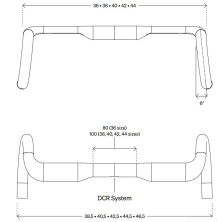 řidítka DEDA silniční Superzero RS ALU 44cm 440mm