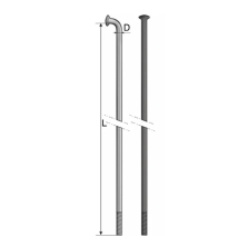 drát MACH 2mm steel černý délka 295mm
