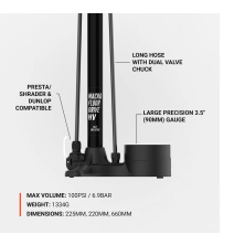 pumpa LEZYNE Macro HV Floor Drive DV Flat black