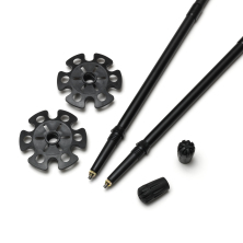 Trekking aluminum Z-fold Black